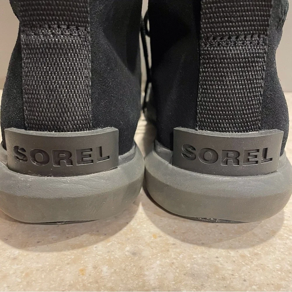 SOREL Women's Explorer II Drift Waterproof Boot Black Suede Chukka Everyday